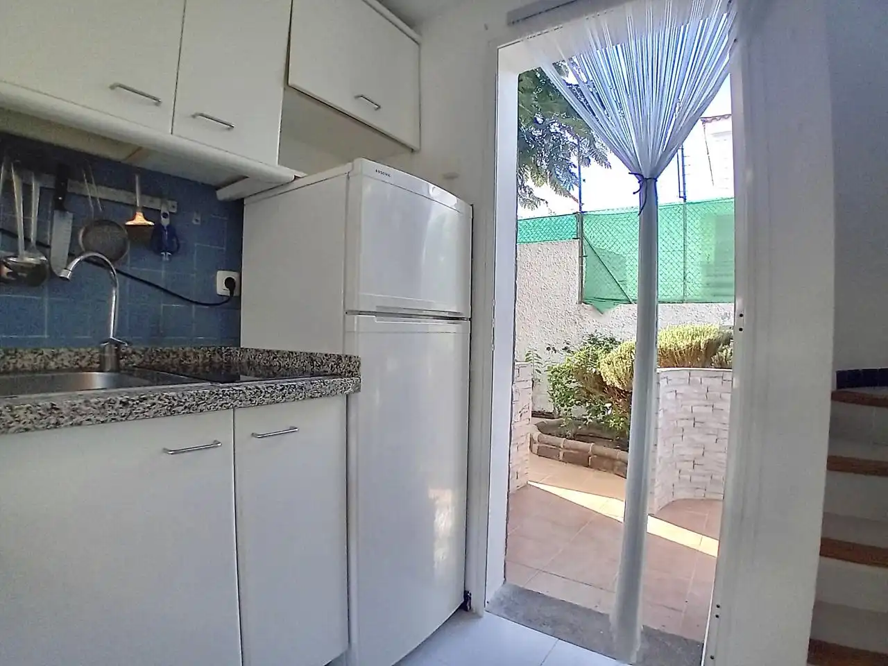 Küche von Maisonette zur Miete in San Bartolomé de Tirajana mit Klimaanlage, Privatgarten und Terrasse