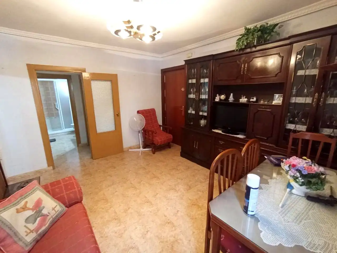Wohnzimmer von Wohnung zur Miete in Madrid mit Möbliert