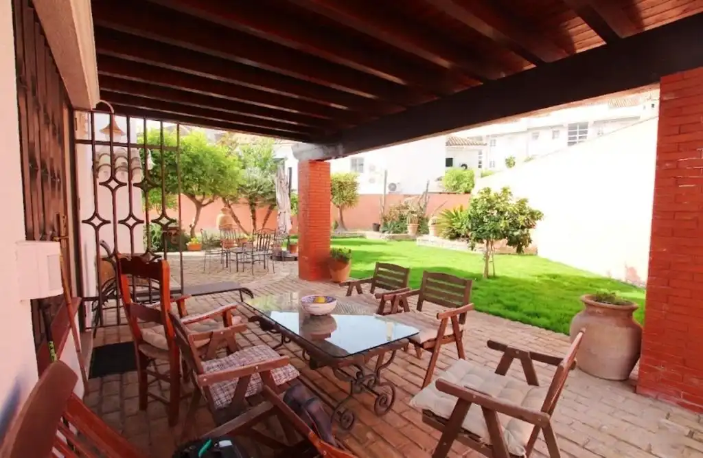 Terraza de Casa o chalet en venta en Jerez de la Frontera con Aire acondicionado, Jardín privado y Terraza