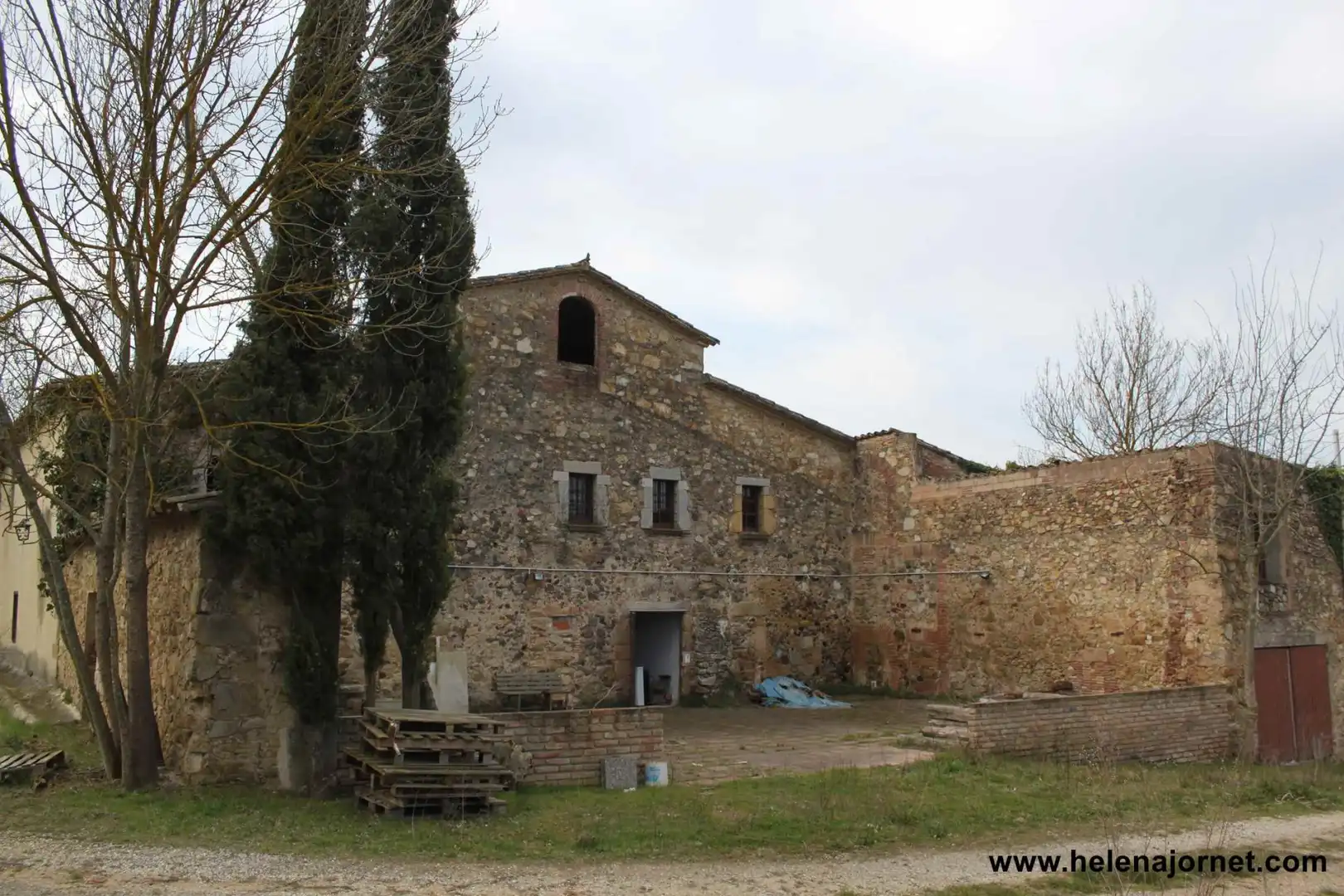 Vista exterior de Finca rústica en venta en Llagostera con Calefacción