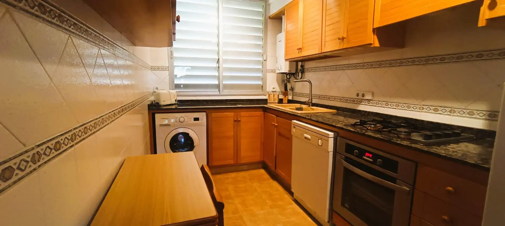 Kitchen of Flat for rent in Calvià  with Air Conditioner, Terrace and Furnished