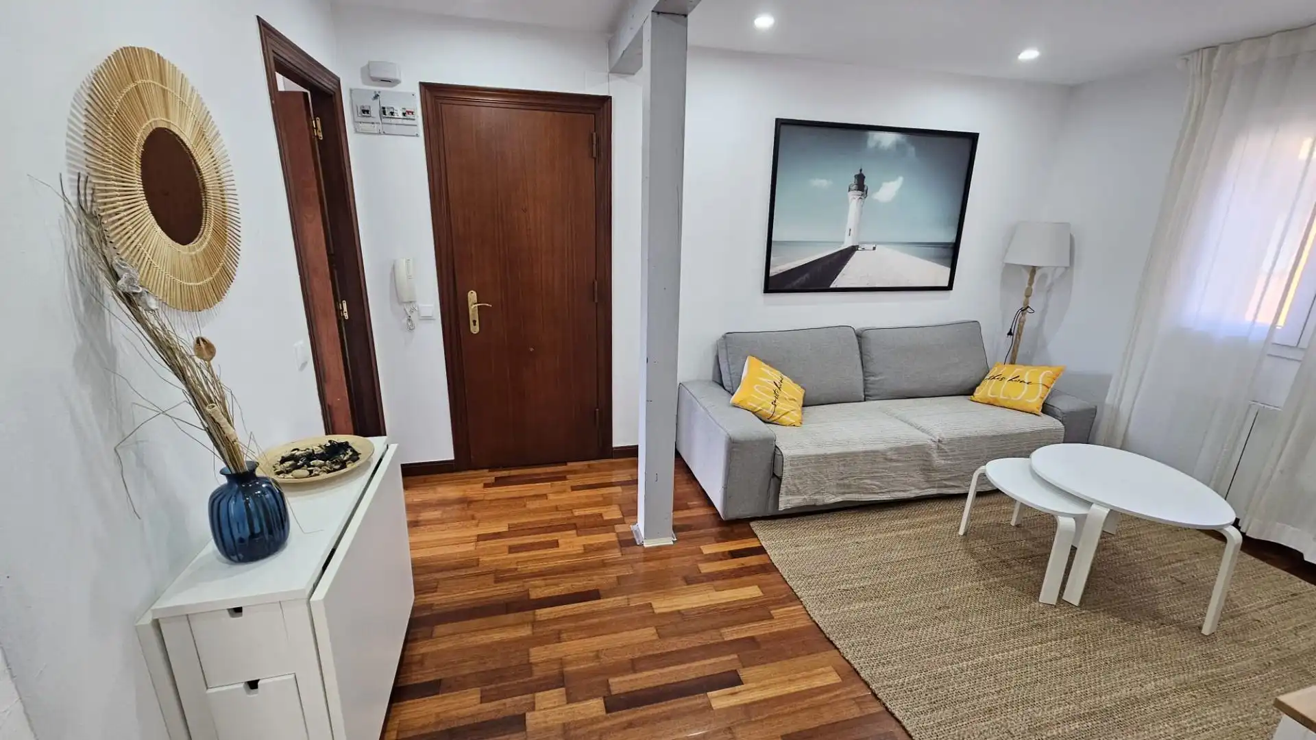 Living room of Flat for sale in Gijón   with Heating and Furnished