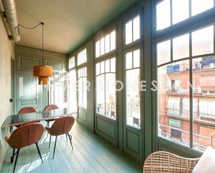 Dining room of Flat to rent in  Barcelona Capital  with Air Conditioner, Heating and Terrace