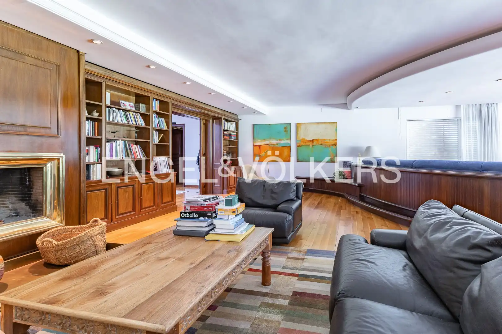 Sala d'estar de Casa o xalet de lloguer en Sant Cugat del Vallès amb Calefacció