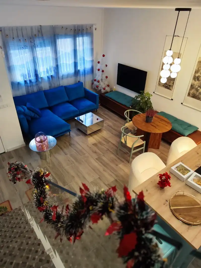 Sala d'estar de Casa o xalet de lloguer en Alicante / Alacant amb Aire condicionat, Terrassa i Moblat