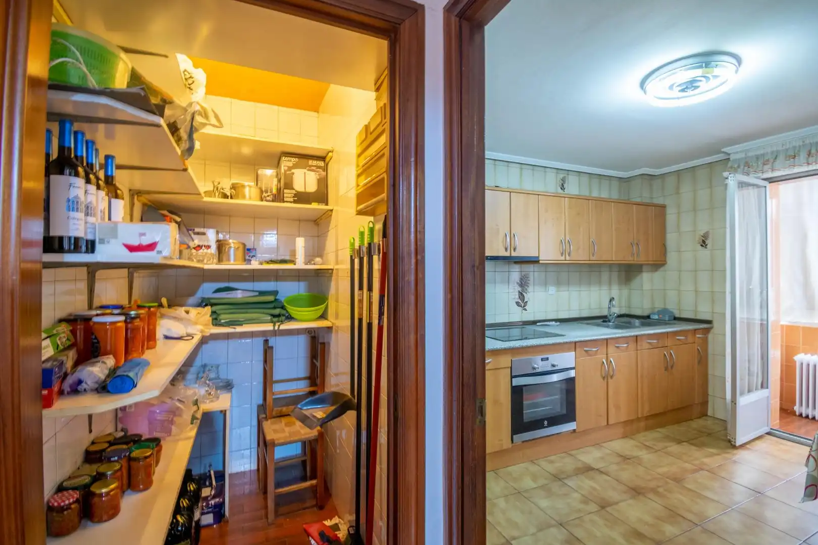 Kitchen of Flat for sale in  Pamplona / Iruña  with Heating, Storage room and Balcony