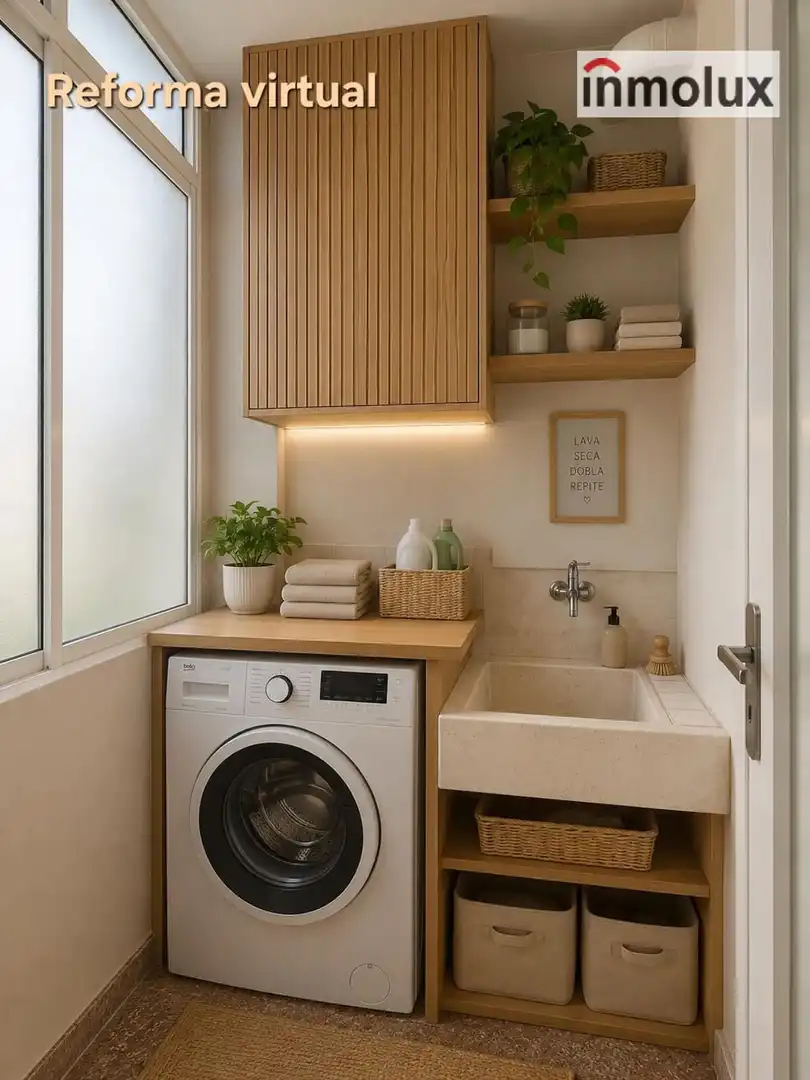 Küche von Wohnung zum Verkauf in Alicante / Alacant mit Klimaanlage, Heizung und Terrasse