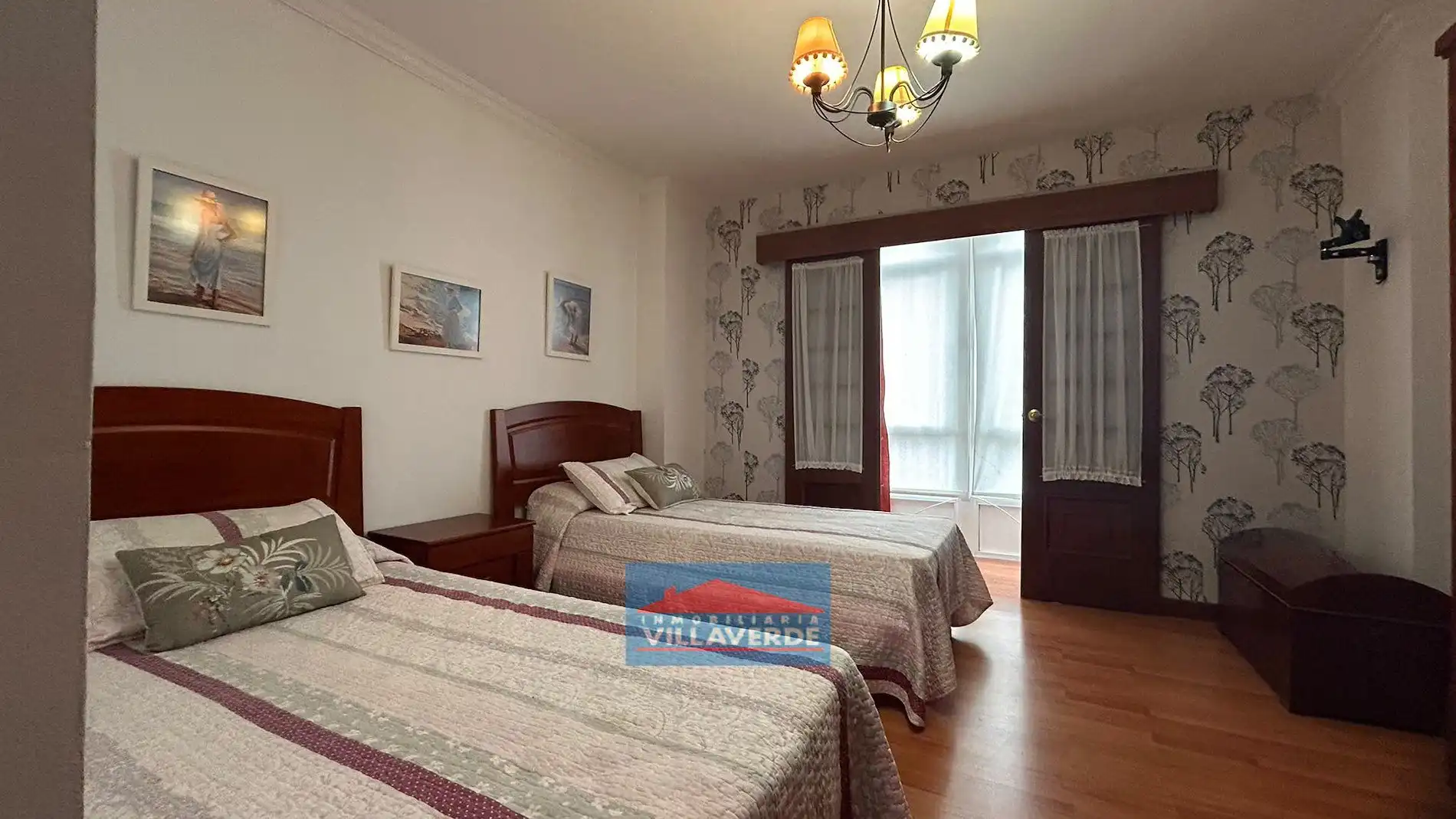 Bedroom of Flat for sale in Cangas   with Heating, Parquet flooring and Storage room