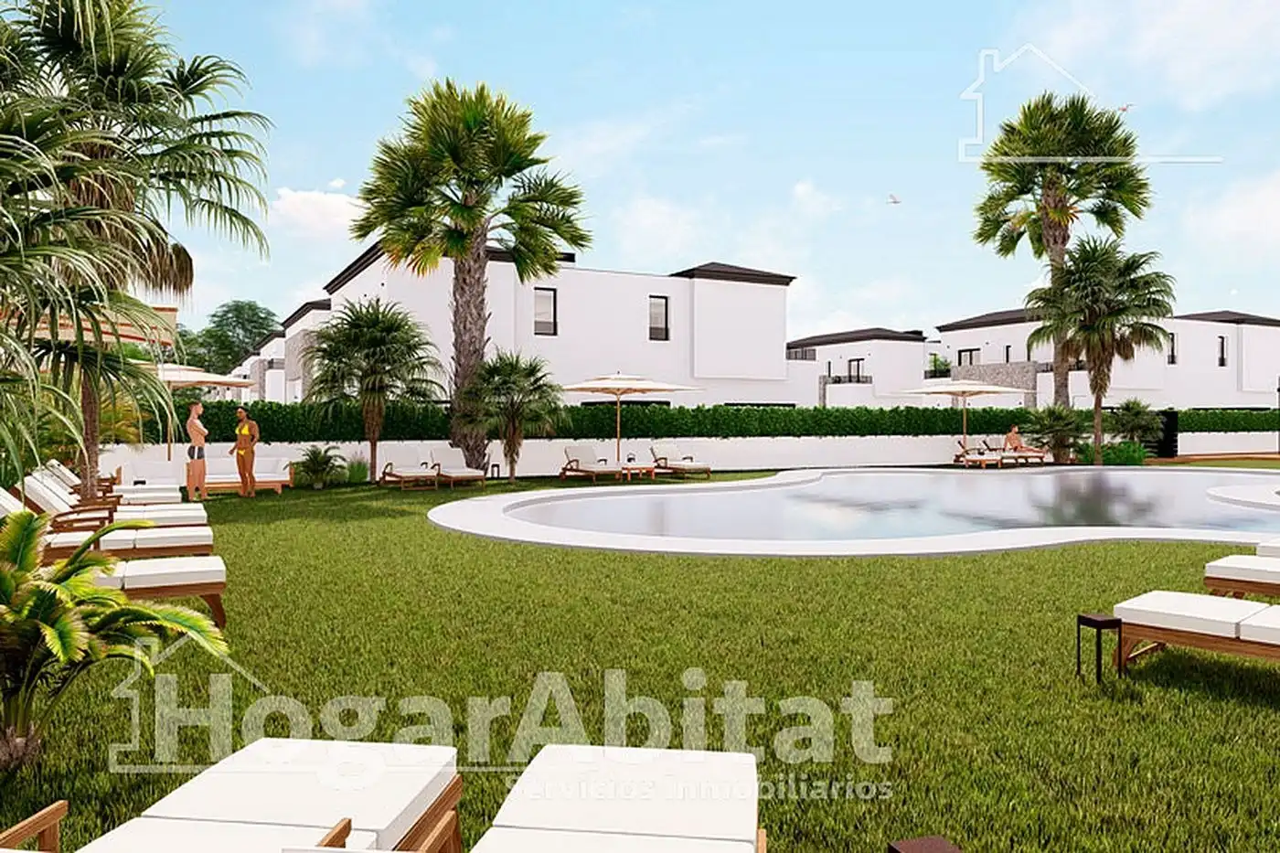 Jardí de Casa adosada en venda en Santa Pola amb Aire condicionat, Terrassa i Piscina comunitària