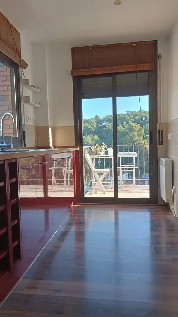 Balcony of Houses for rent in Sant Cugat del Vallès  with Air Conditioner, Heating and Parquet flooring