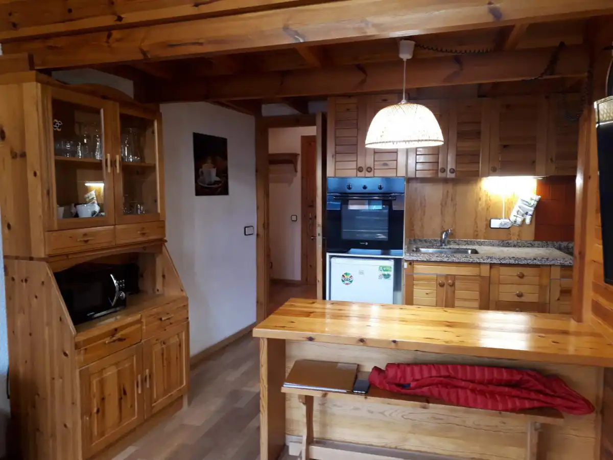 Cocina de Piso de alquiler en Canillo con Calefacción, Parquet y Amueblado