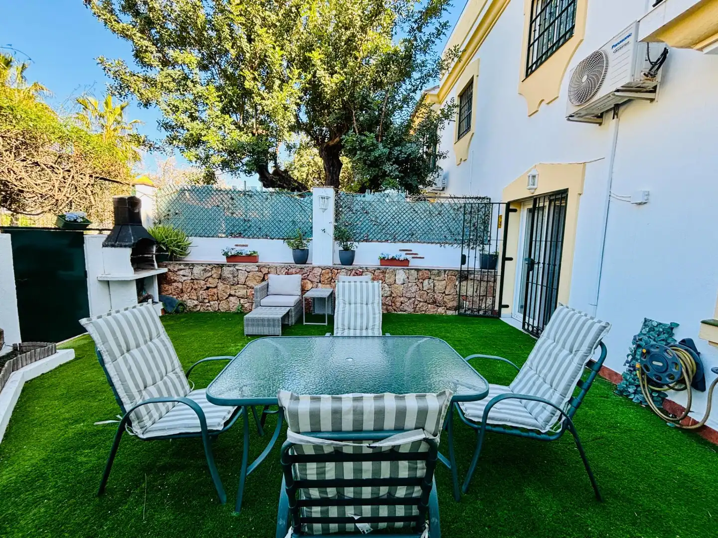 Garden of Detached homes for sale in Benalmádena  with Air Conditioner and Furnished