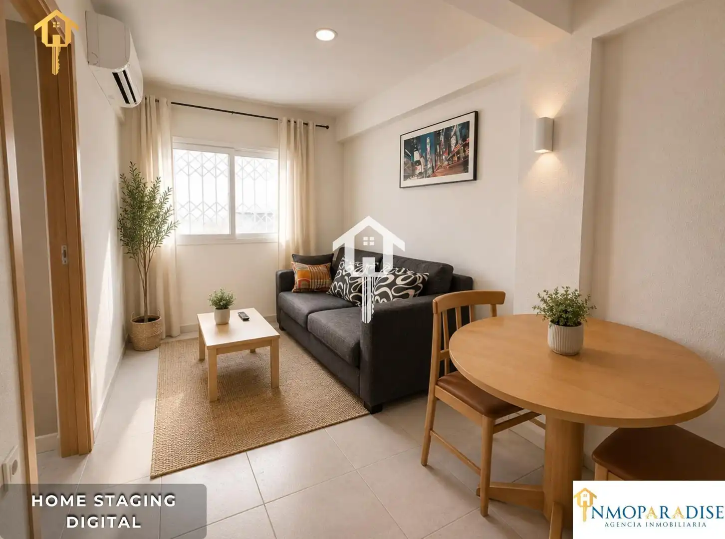 Sala de estar de Piso en venta en Alicante / Alacant con Aire acondicionado y Amueblado