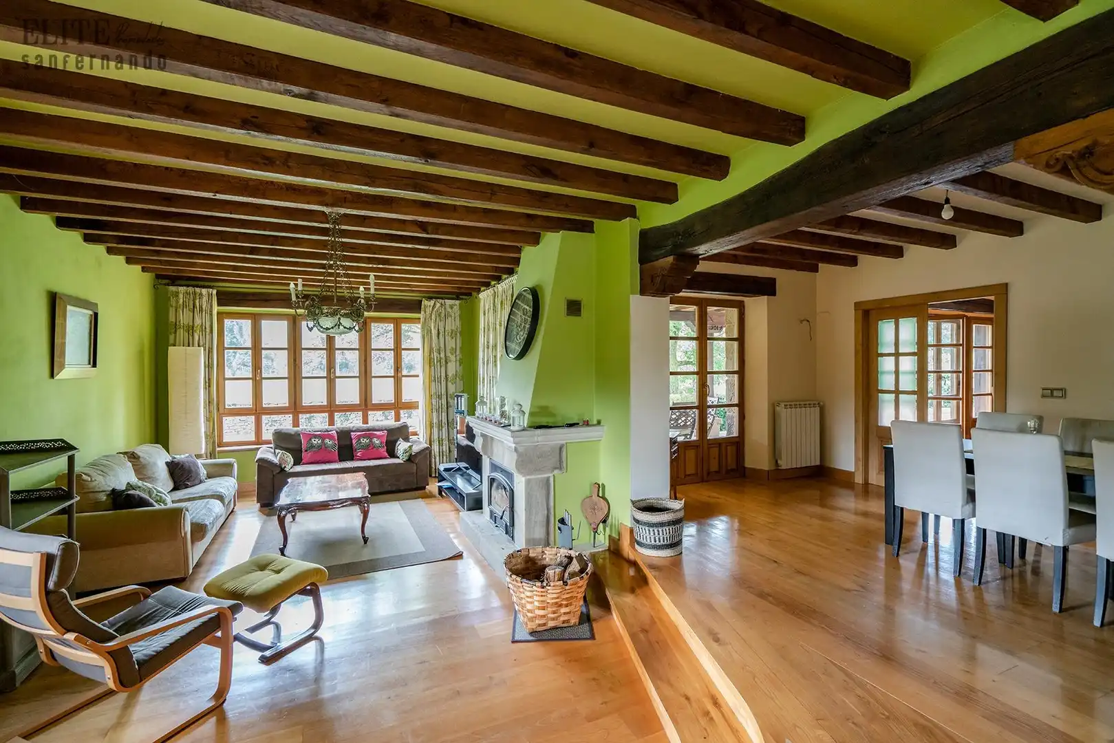 Sala de estar de Casa o chalet en venta en Bárcena de Pie de Concha con Calefacción, Jardín privado y Terraza