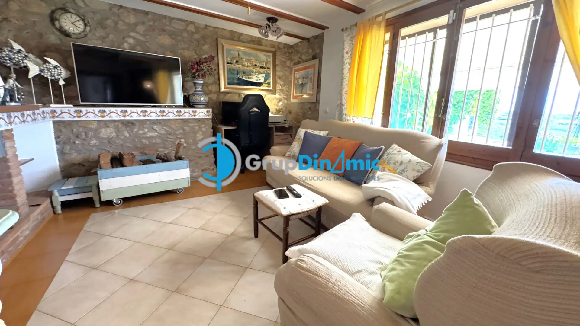 Sala de estar de Casa o chalet en venta en Calonge i Sant Antoni con Aire acondicionado, Jardín privado y Parquet