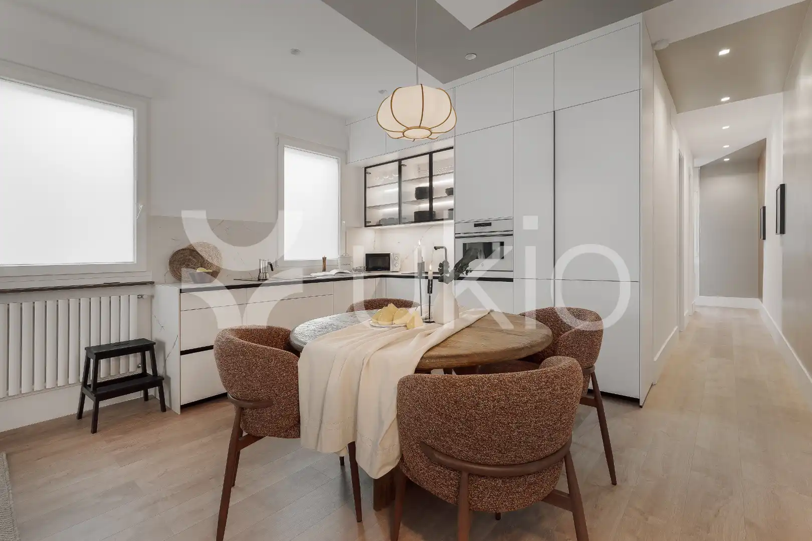 Cocina de Apartamento de alquiler en Madrid con Aire acondicionado, Calefacción y Terraza