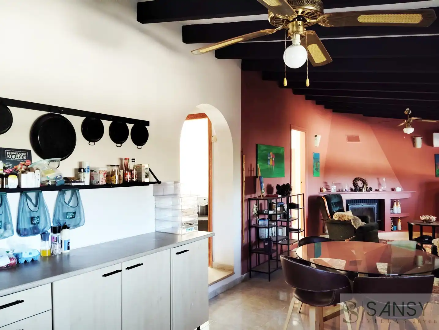 Kitchen of Country homes for sale in Moraira  with Air Conditioner, Terrace and Storage room