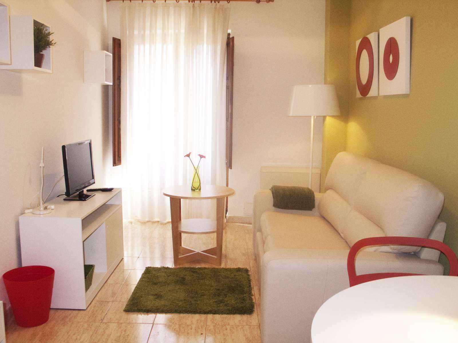 Sala d'estar de Apartament per a compartir en Salamanca Capital amb Aire condicionat i Terrassa