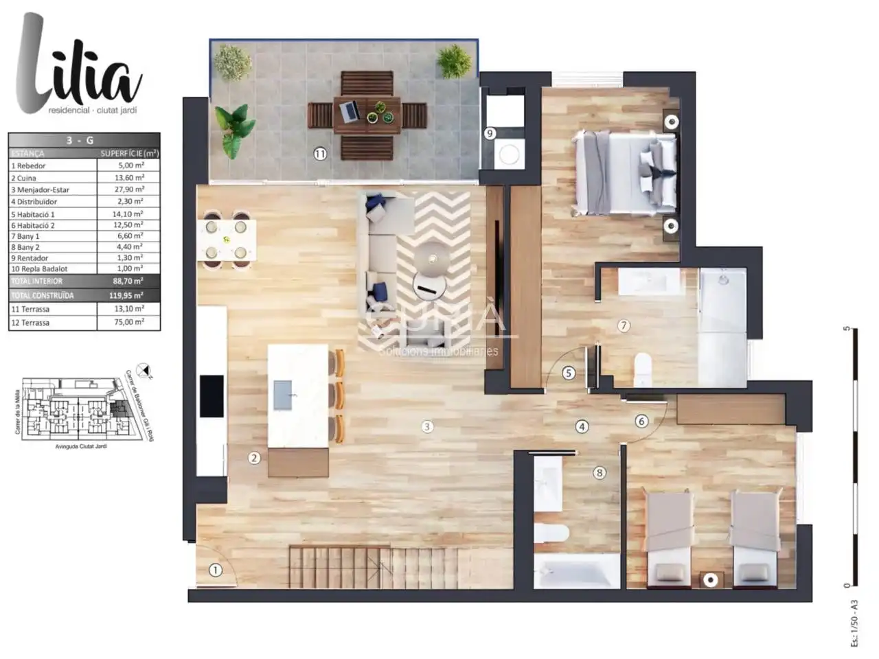 Attic for sale in Ciutat Jardí