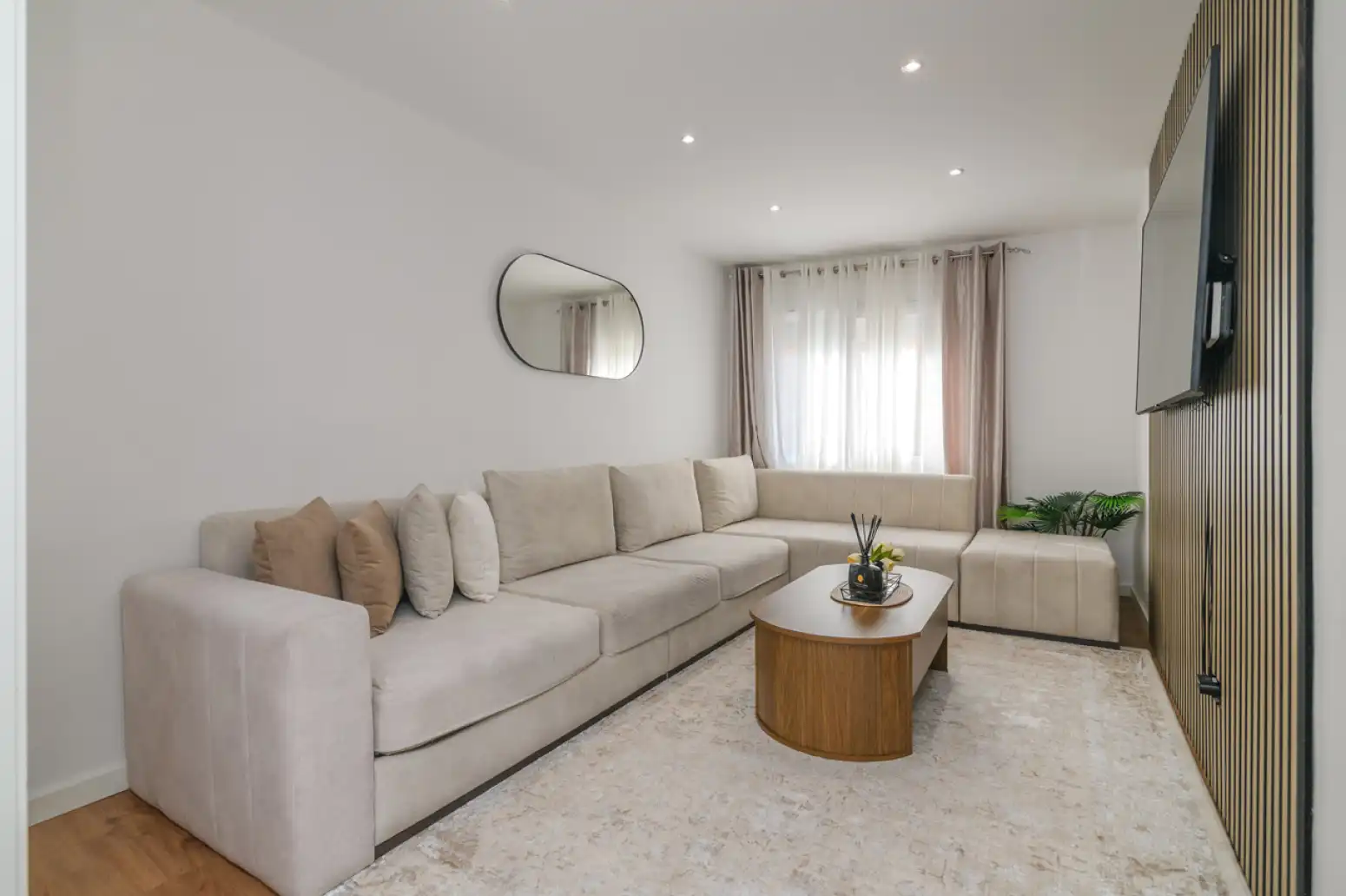 Sala de estar de Piso en venta en Viladecans con Aire acondicionado y Parquet