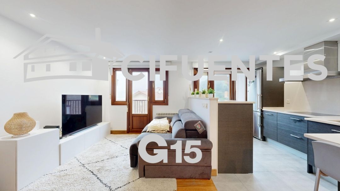 Living room of Flat for sale in Usurbil  with Heating, Terrace and Storage room