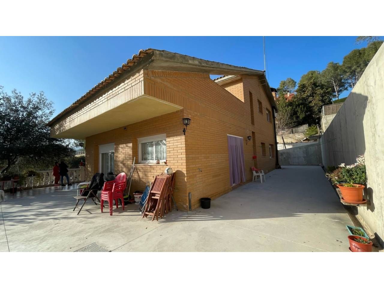 Exterior view of House or chalet for sale in Viladecavalls  with Heating, Private garden and Terrace