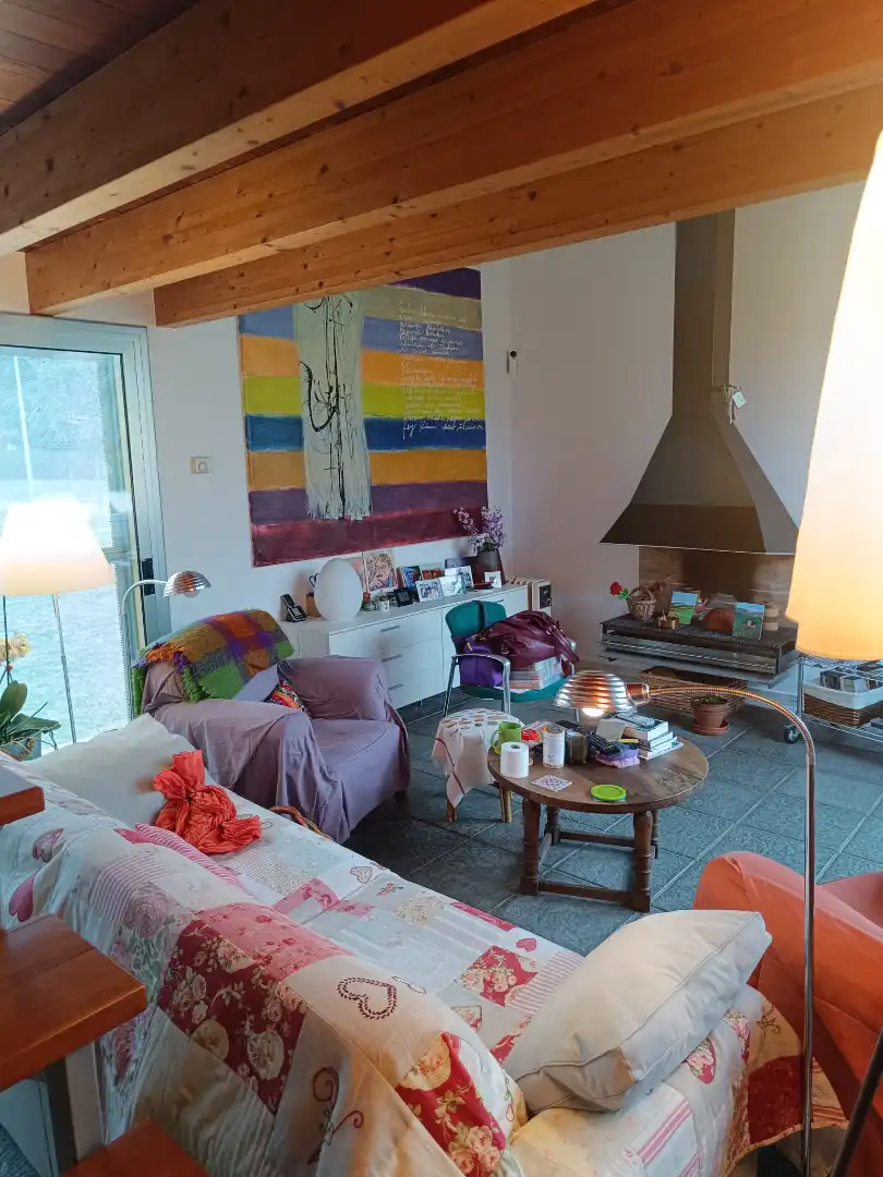 Living room of Houses for sale in Sant Esteve de Palautordera  with Air Conditioner, Heating and Private garden
