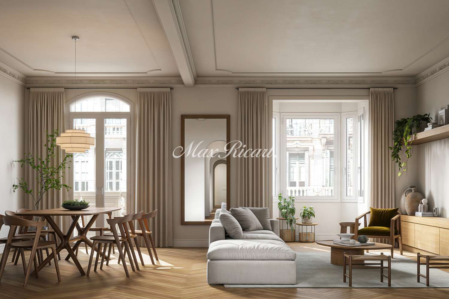 Sala d'estar de Pis en venda en  Barcelona Capital amb Aire condicionat, Calefacció i Balcó