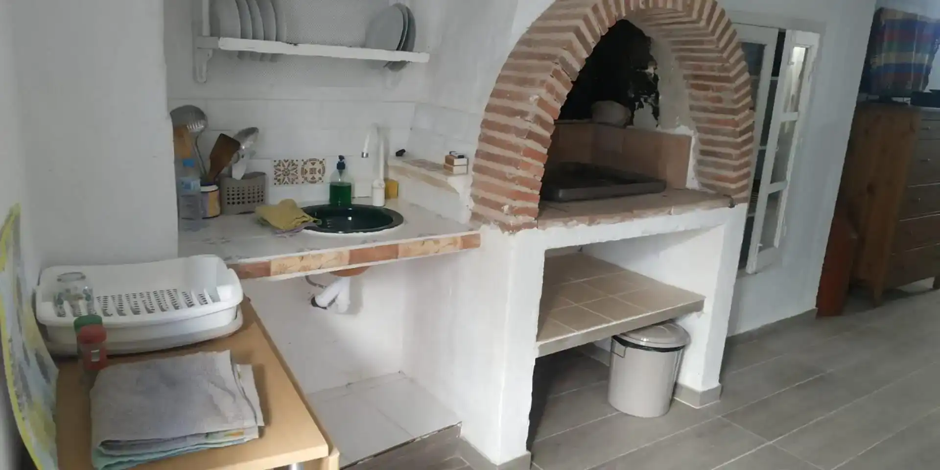 Cuina de Casa adosada en venda en Frailes amb Balcó