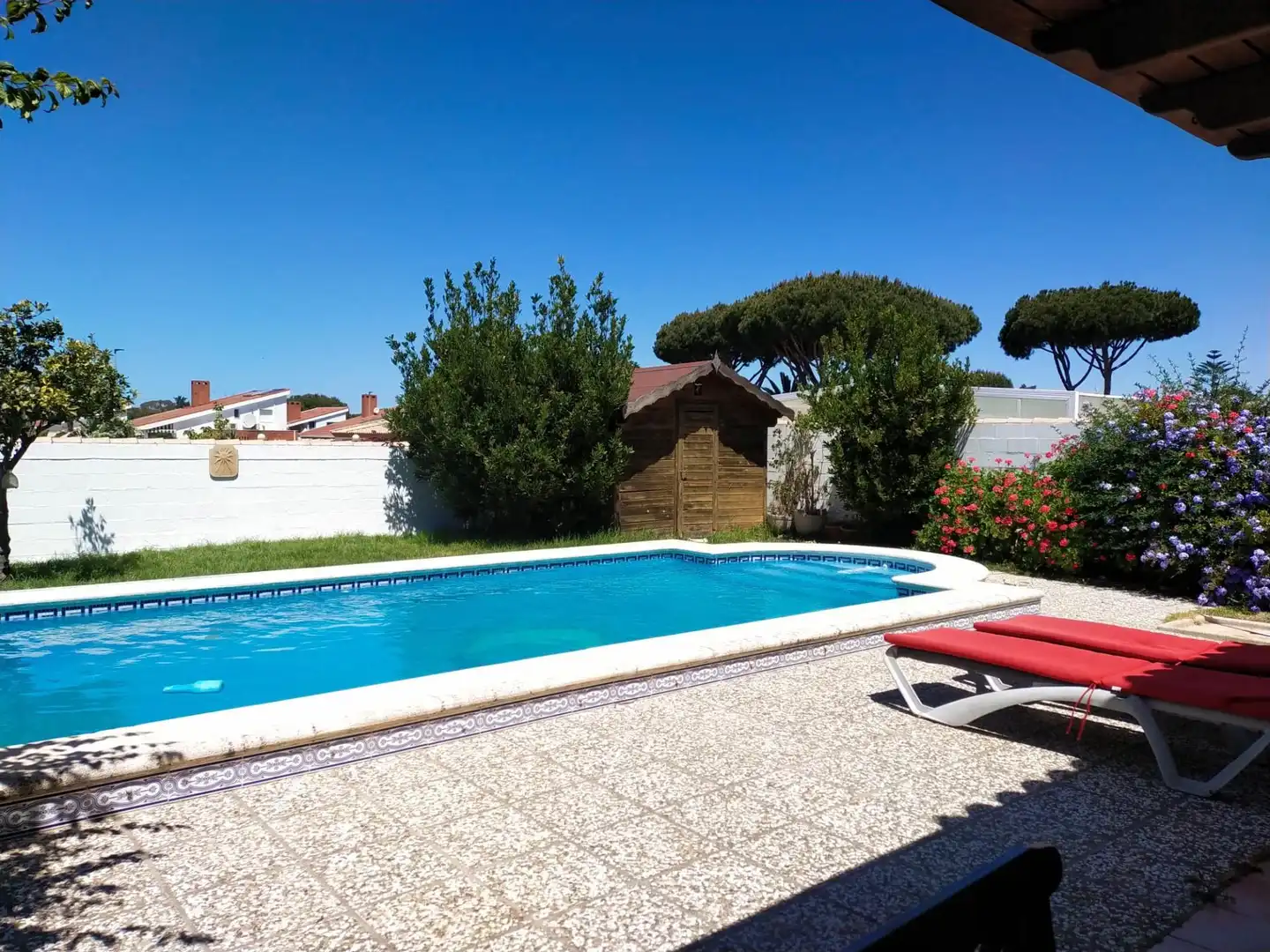 Piscina de Casa o xalet en venda en Chiclana de la Frontera amb Aire condicionat, Jardí privat i Piscina