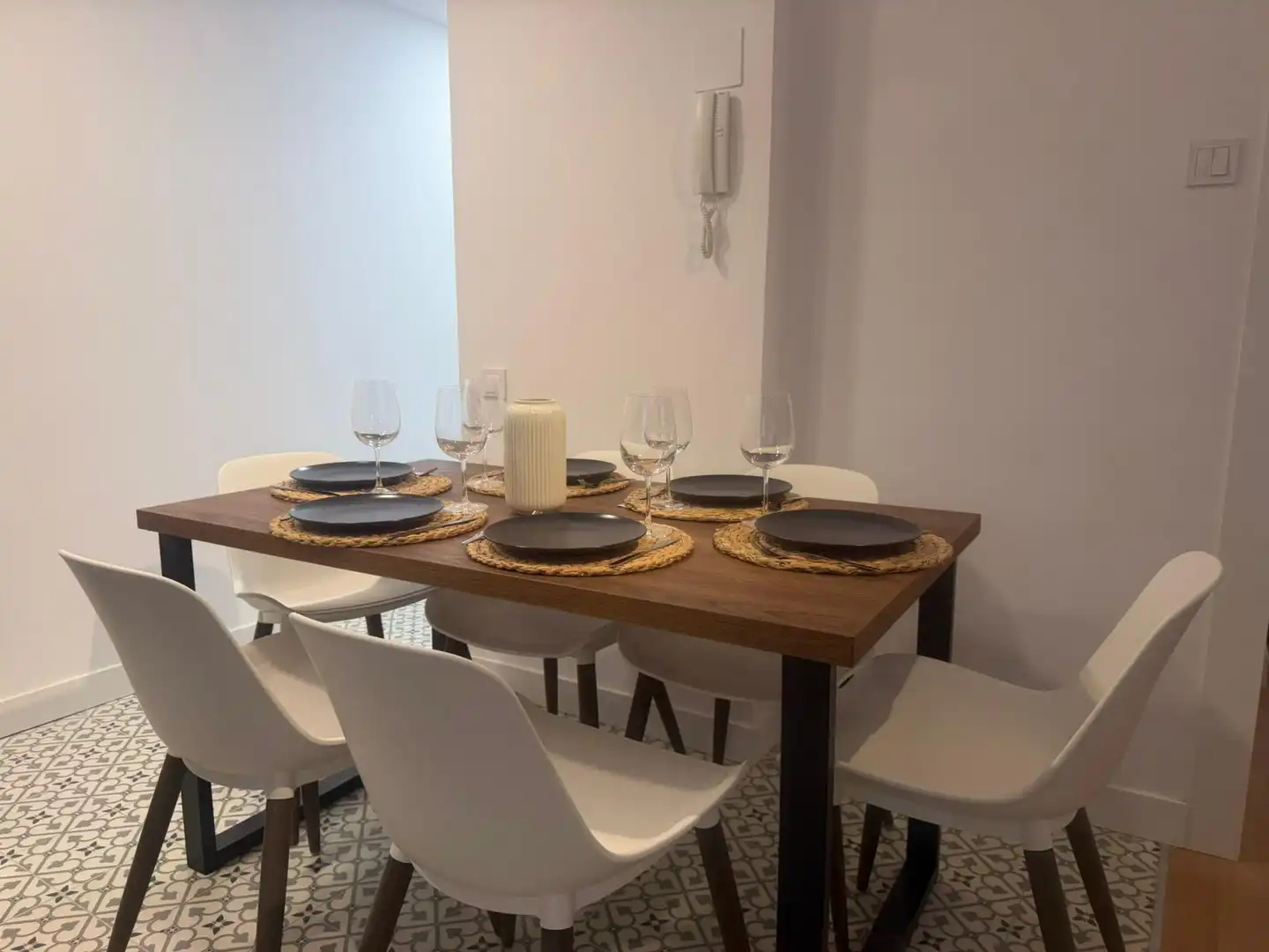 Dining room of Flat for share in Madrid  with Heating, Furnished and Washing machine