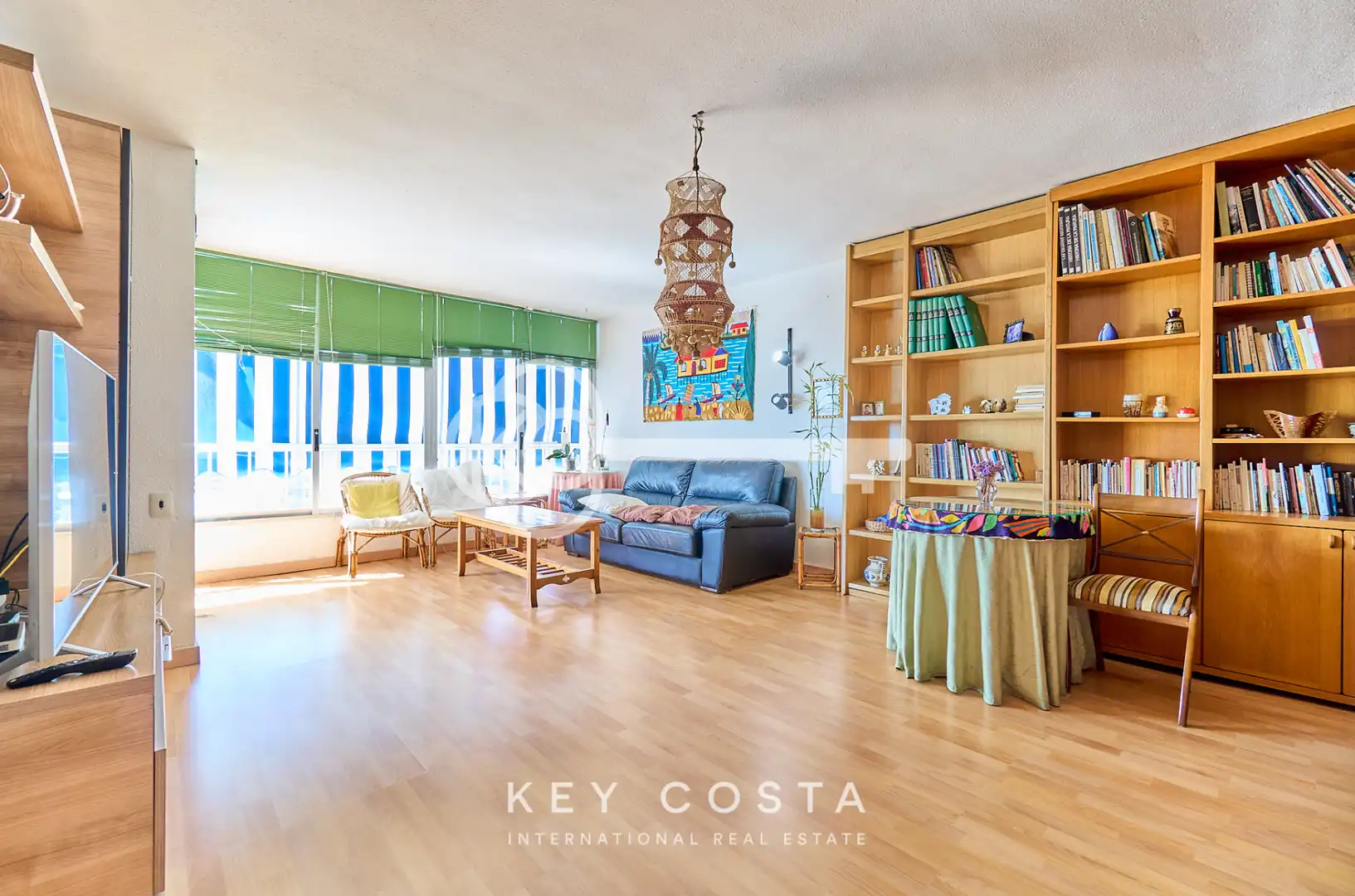 Living room of Flat for sale in Alicante / Alacant  with Air Conditioner, Terrace and Furnished