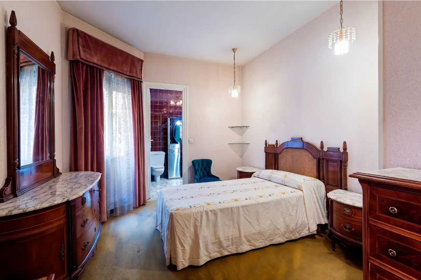 Schlafzimmer von Wohnung zum Verkauf in Madrid mit Heizung, Parkett und Abstellraum