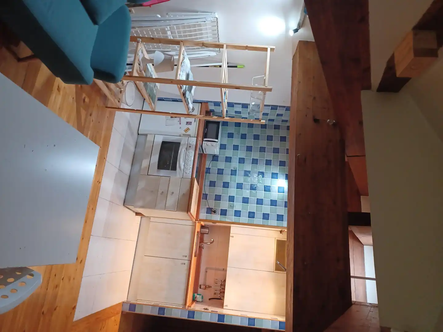 Cuina de Pis de lloguer en  Pamplona / Iruña amb Calefacció, Parquet i Moblat