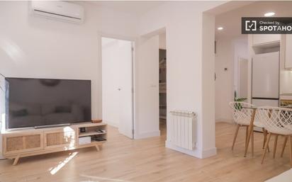 Living room of Flat to rent in  Madrid Capital  with Air Conditioner and Balcony