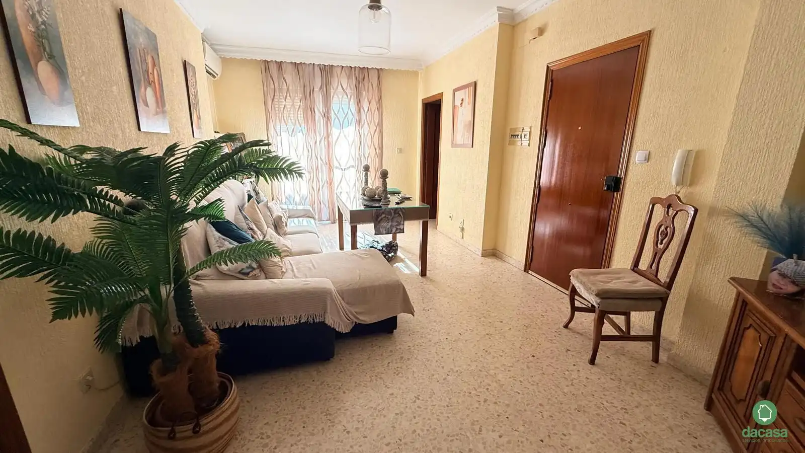 Sala de estar de Piso en venta en Trigueros con Aire acondicionado, Terraza y Amueblado