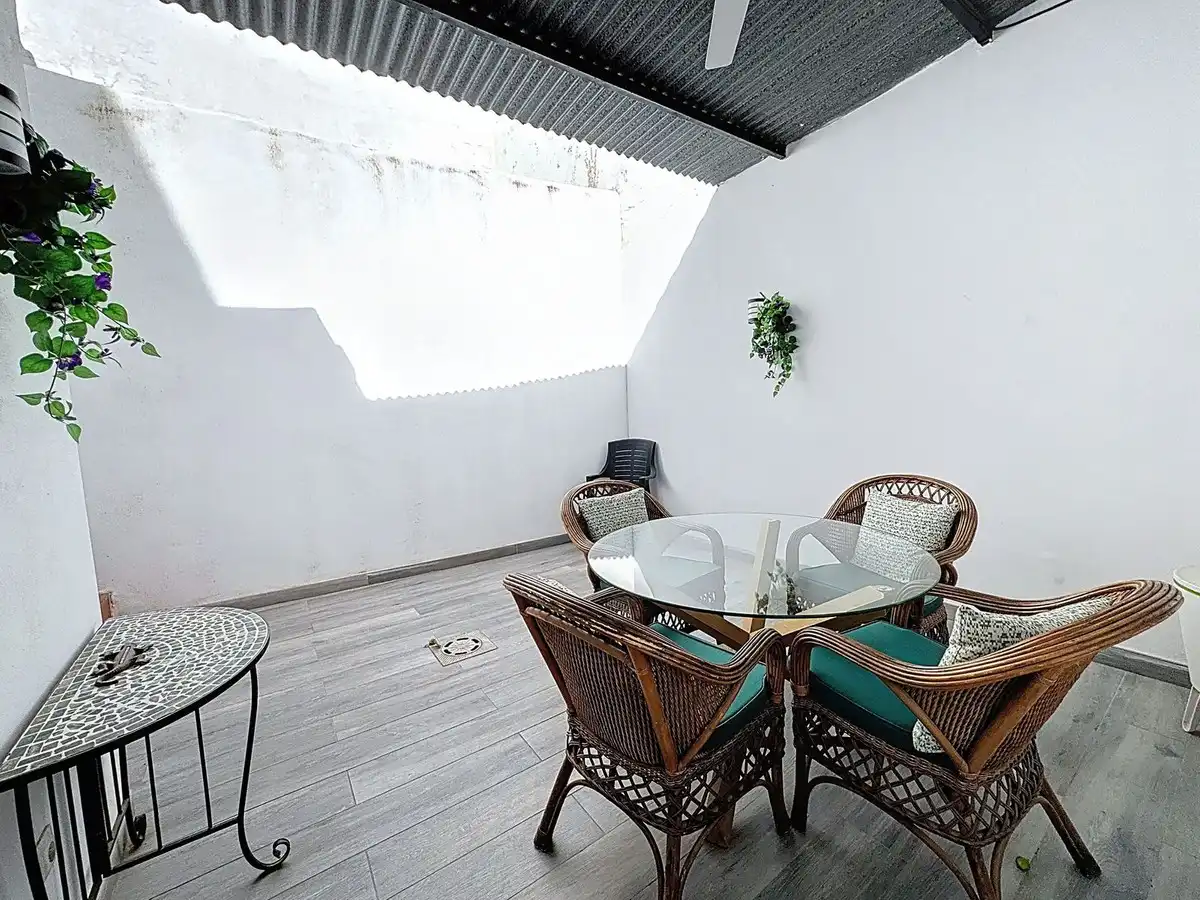 Terrasse von Einfamilien-Reihenhaus zum Verkauf in Mijas mit Klimaanlage, Heizung und Terrasse