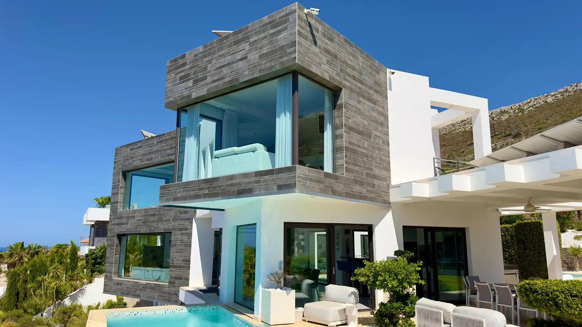Exterior view of Houses for sale in Jávea / Xàbia  with Air Conditioner, Heating and Private garden