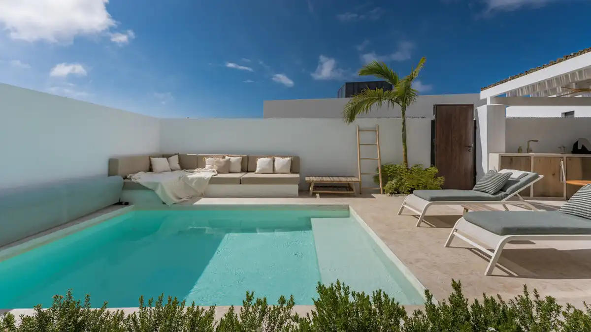 Terrace of Detached homes for sale in Mijas  with Private garden and Swimming Pool