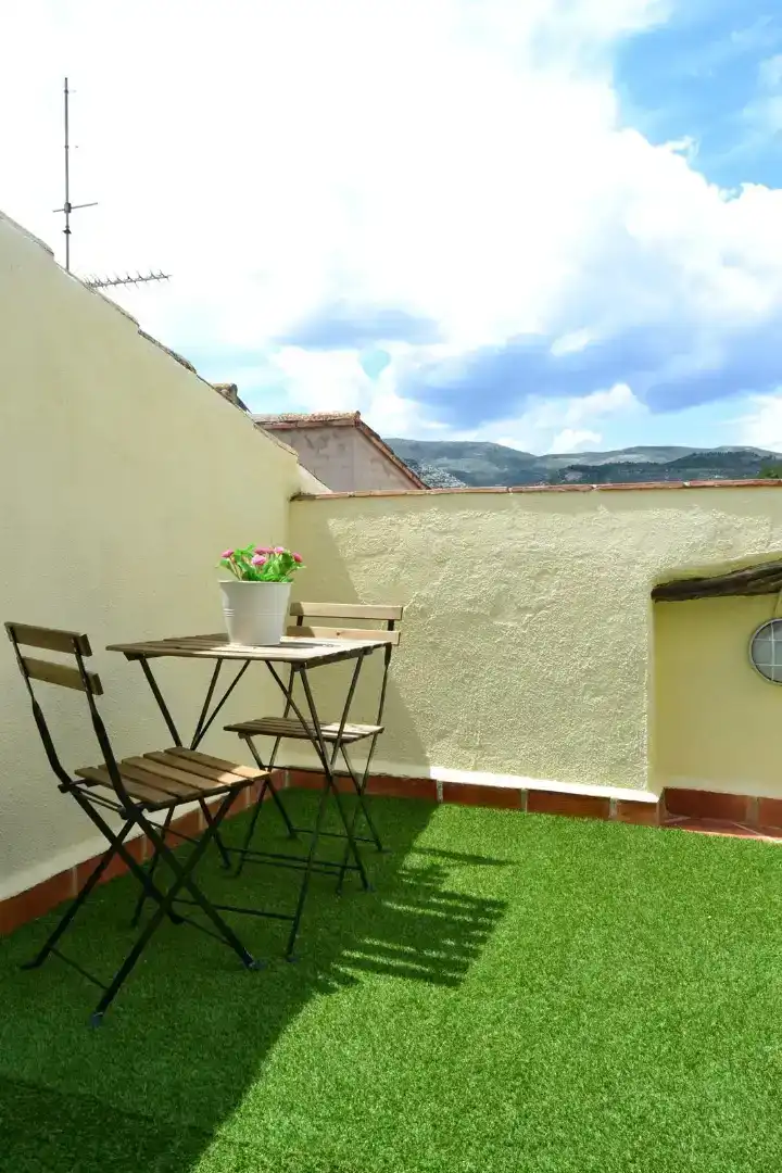 Terrace of Flat for rent in Castell de Castells  with Storage room, Furnished and Oven