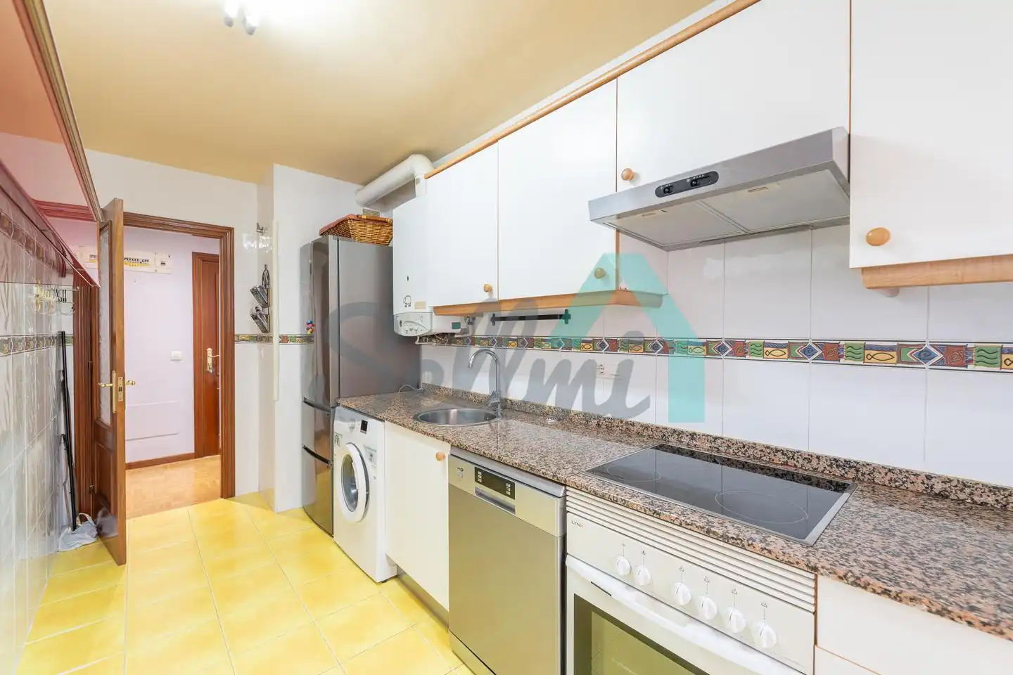 Kitchen of Flat for rent in Oviedo   with Heating, Parquet flooring and Furnished