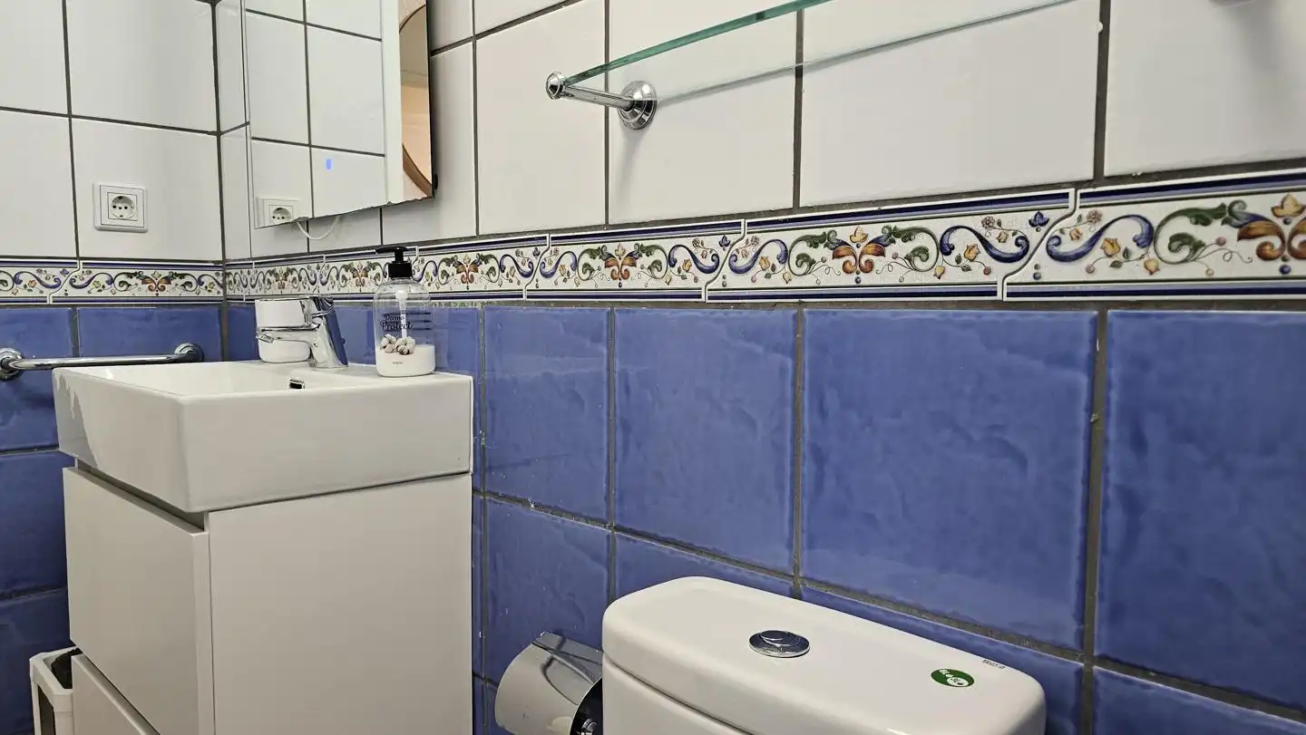 Bany de Planta baixa en venda en San Bartolomé de Tirajana amb Terrassa, Moblat i Piscina comunitària