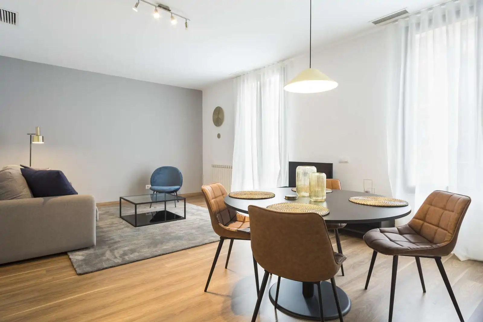 Sala de estar de Apartamento para compartir en Barcelona con Aire acondicionado, Calefacción y Terraza