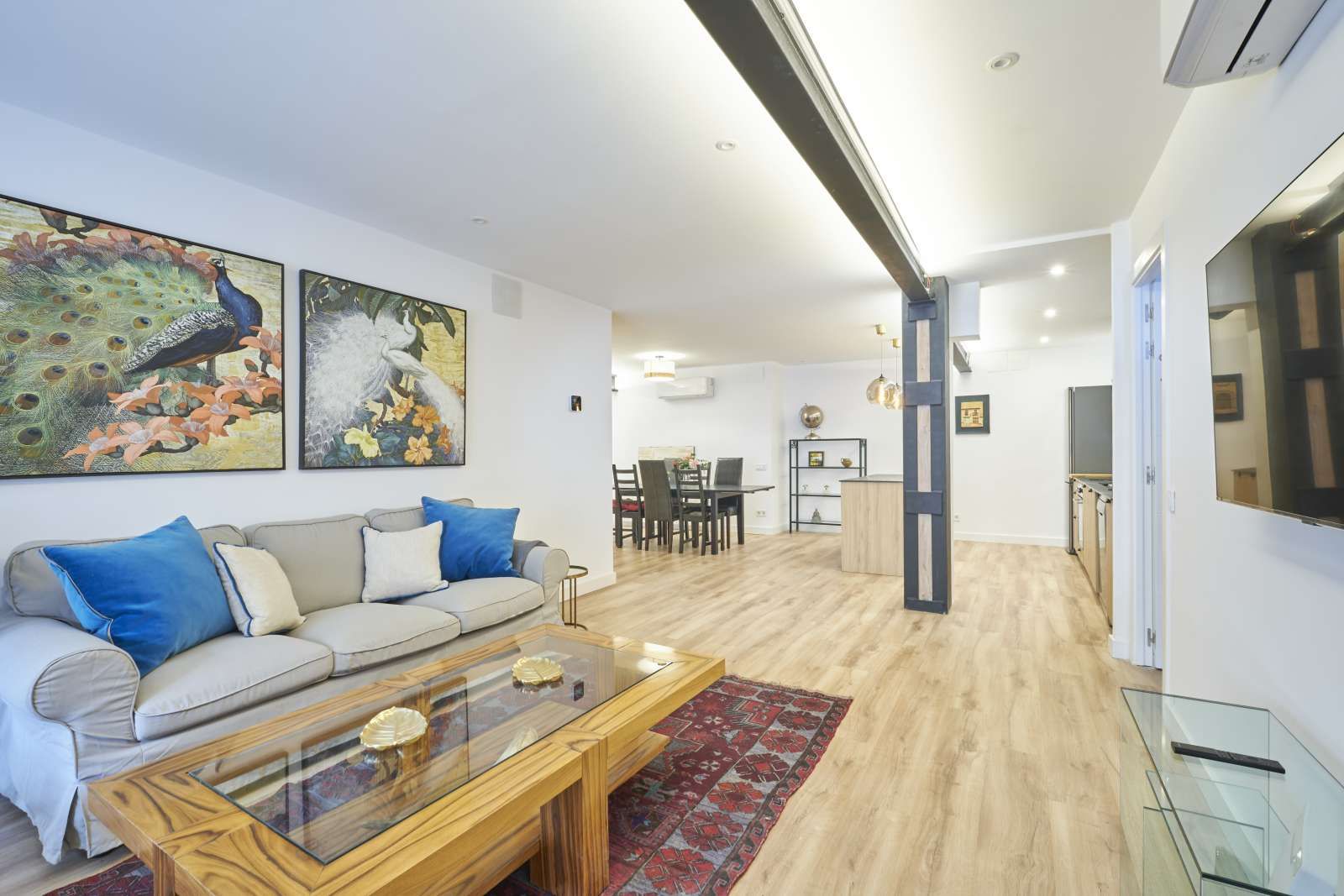Sala d'estar de Apartament per a compartir en  Madrid Capital amb Aire condicionat, Calefacció i Terrassa