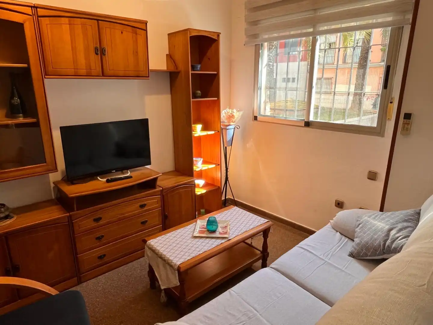 Wohnzimmer von Wohnung zur Miete in Valencia mit Klimaanlage, Heizung und Möbliert