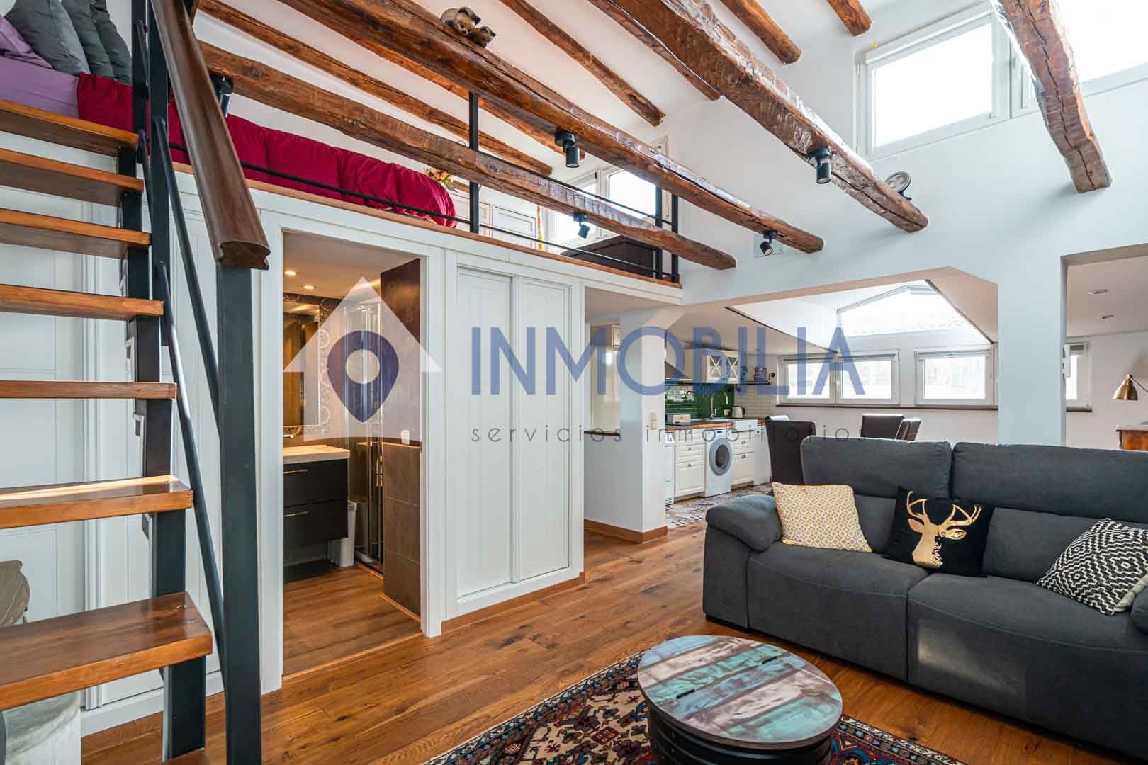 Living room of Duplex for sale in  Madrid Capital  with Heating