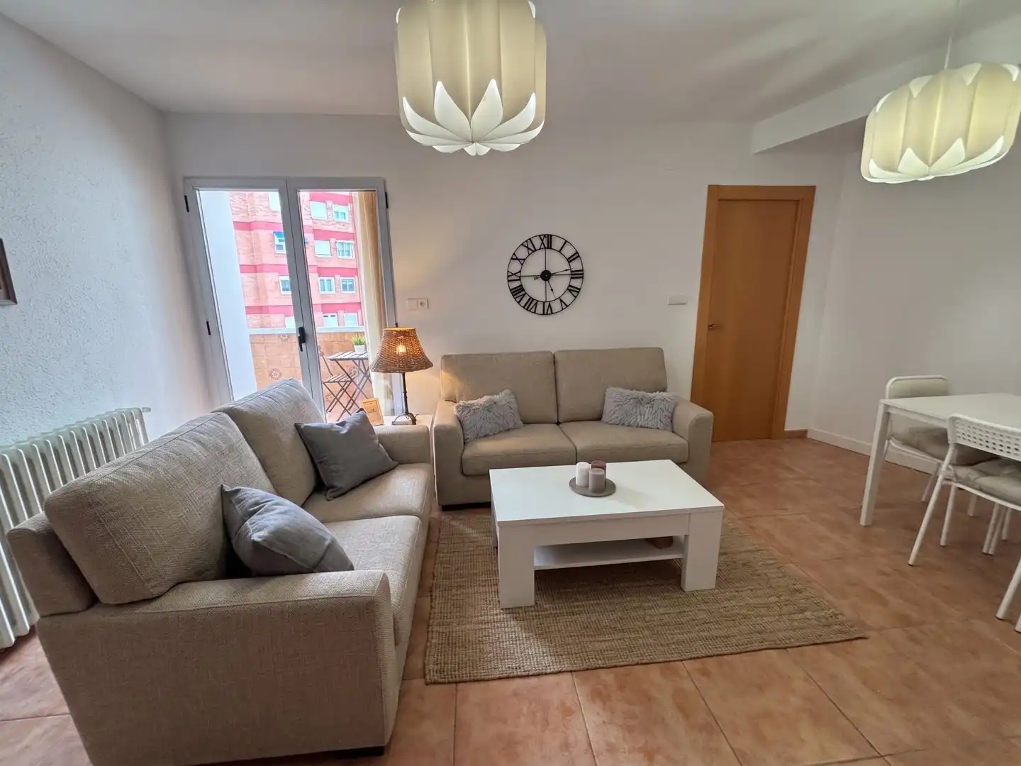Wohnzimmer von Wohnung zur Miete in Valladolid mit Heizung, Terrasse und Möbliert