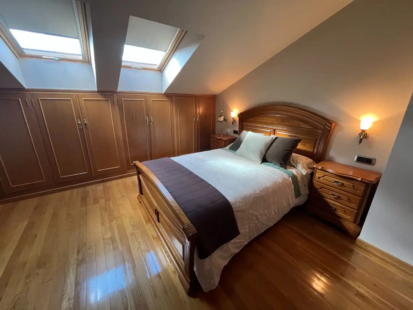 Bedroom of Duplexes for sale in Monforte de Lemos  with Heating, Private garden and Parquet flooring
