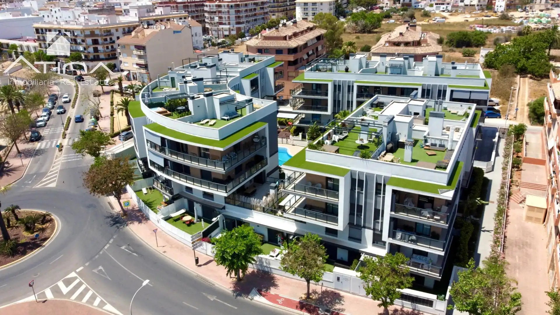 Vista exterior de Apartament en venda en Jávea / Xàbia amb Aire condicionat, Jardí privat i Terrassa