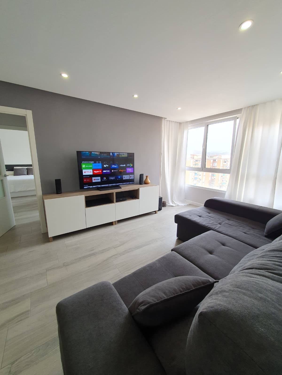 Sala d'estar de Pis en venda en Málaga Capital amb Aire condicionat, Calefacció i Moblat